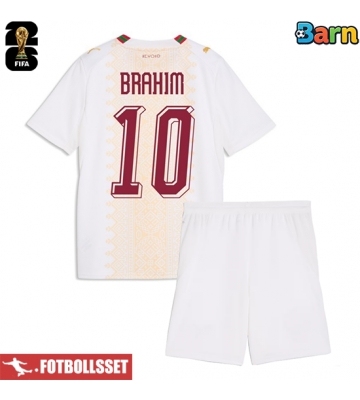 Marocko Brahim Diaz #10 Bortatröja Barn VM 2026 Kortärmad (+ Korta byxor)